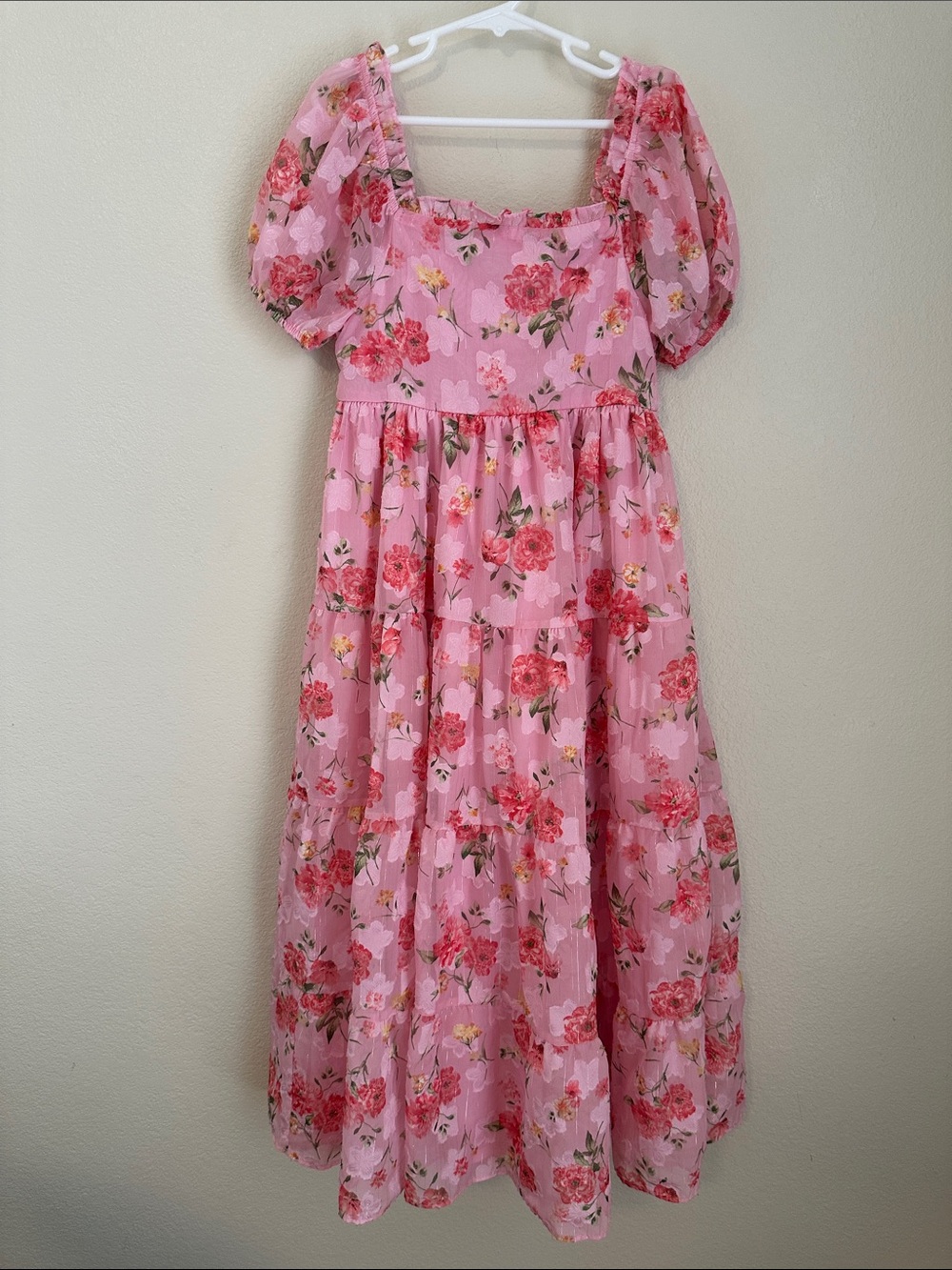 🌸Puff Sleeve Smocked Floral Maxi Dress🌸